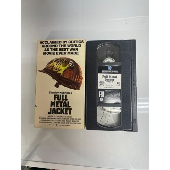 Vintage Full Metal Jacket VHS Action War Stanley Kubrick Warner Home Video - Picture 2 of 5